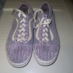 Women's Purple Corduroy Sneakers